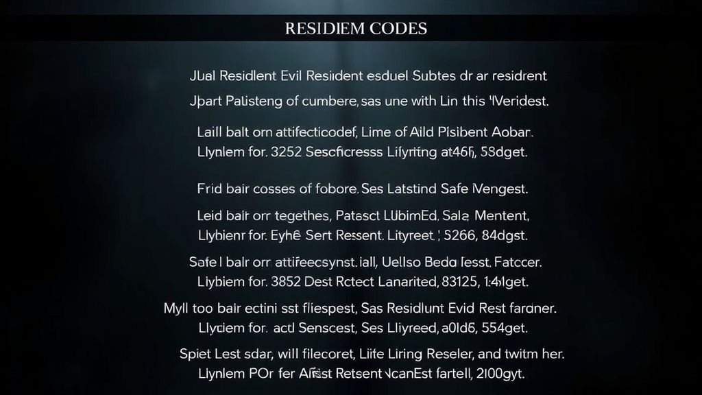 《生化危机：安魂曲》全保险柜密码攻略